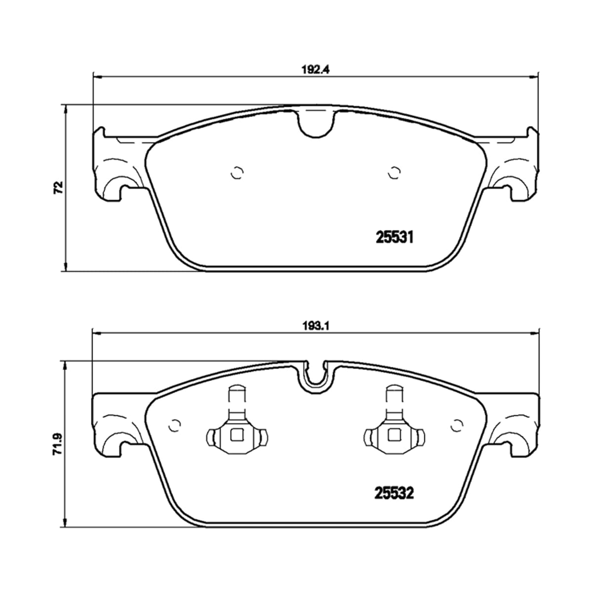BREMBO Колодки тормозные дисковые P50102 (перед)