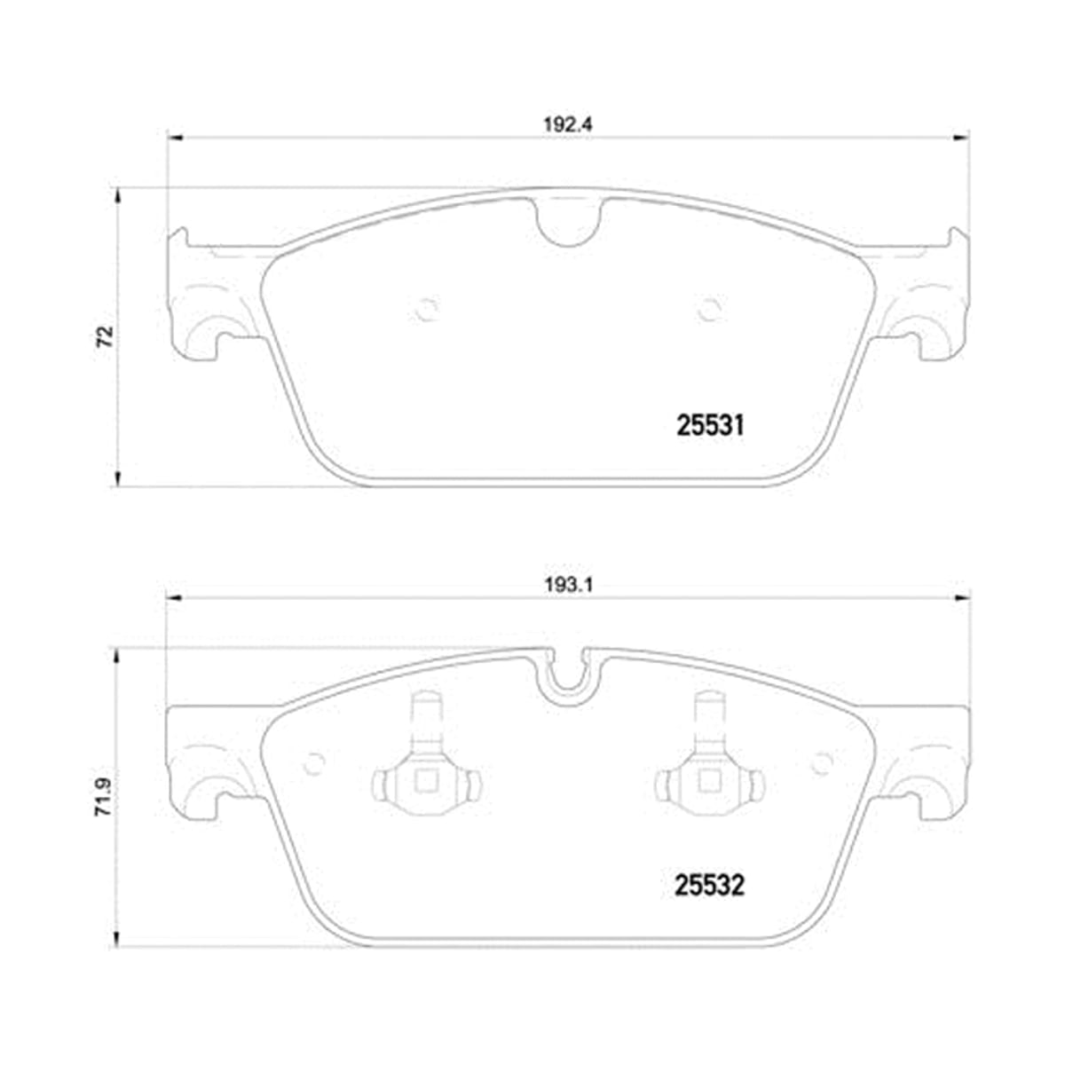 BREMBO Колодки тормозные дисковые P50112 (перед)