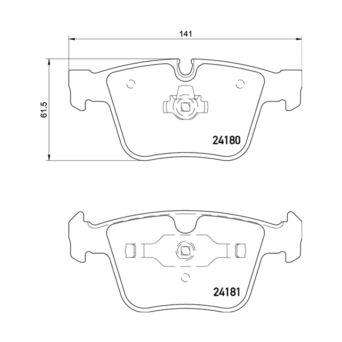 BREMBO Колодки тормозные (Сзади) Mercedes-Benz S-Class 05-13 / CL-Class 06-14 P50116