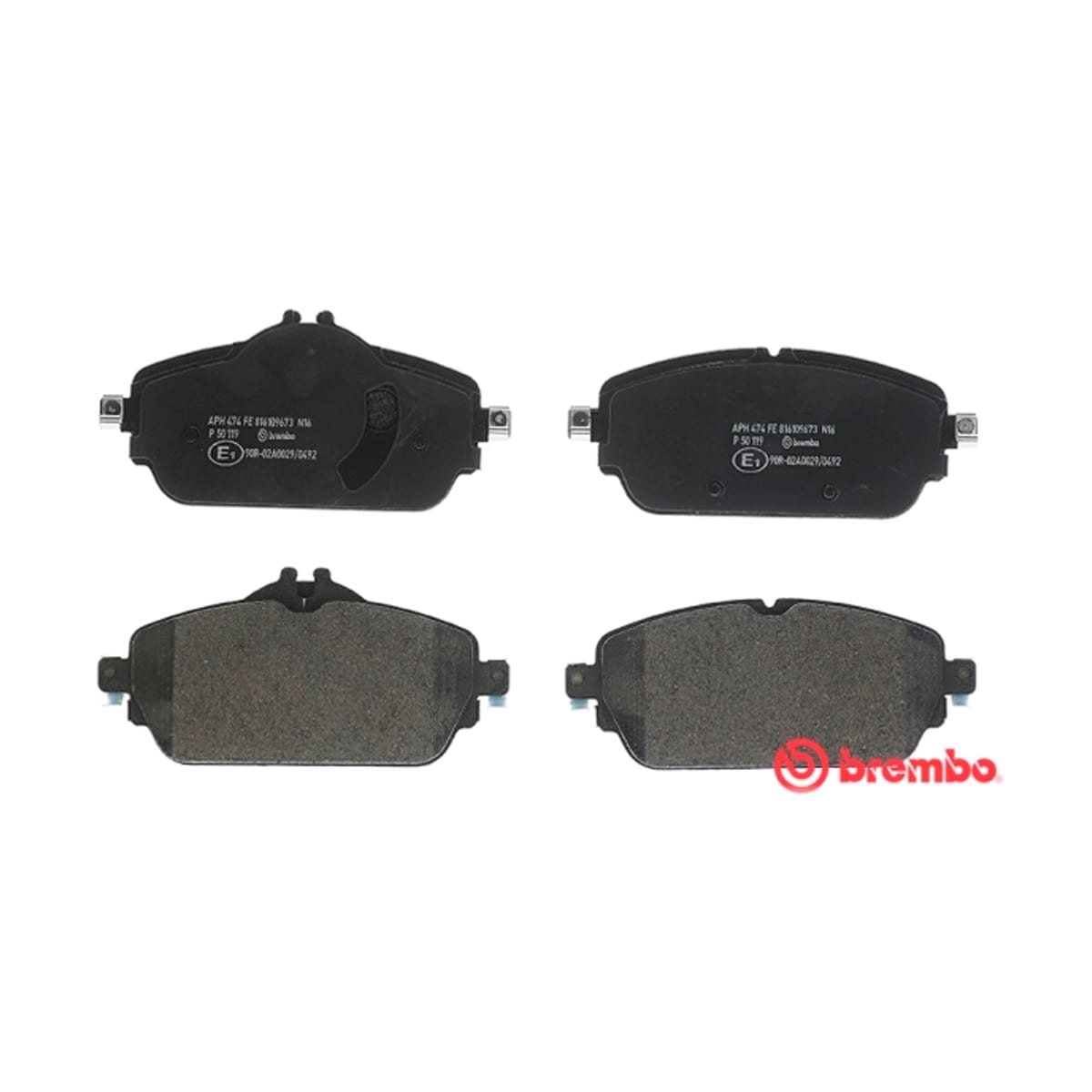 BREMBO Колодки тормозные дисковые P50119 (перед)