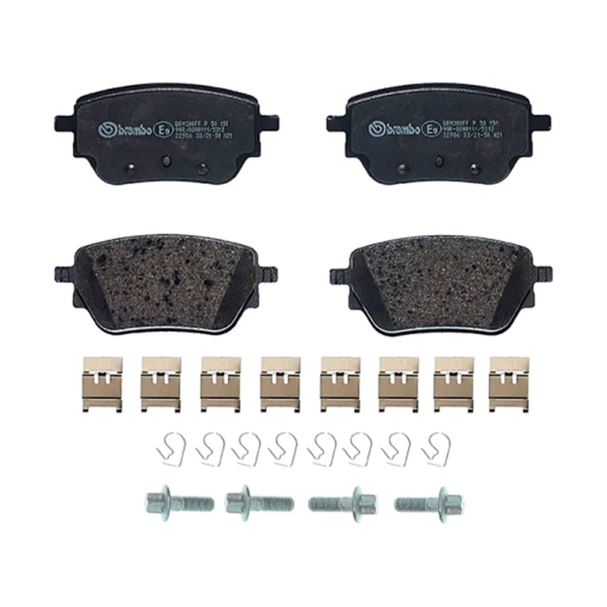 BREMBO Колодки тормозные дисковые P50151 (зад)