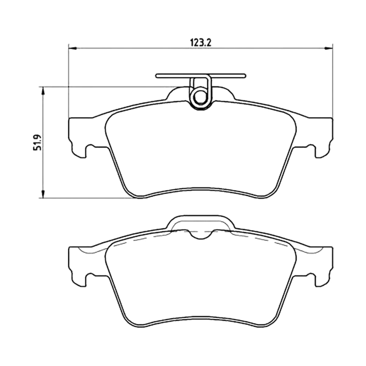 BREMBO Колодки тормозные дисковые P59042 (зад)