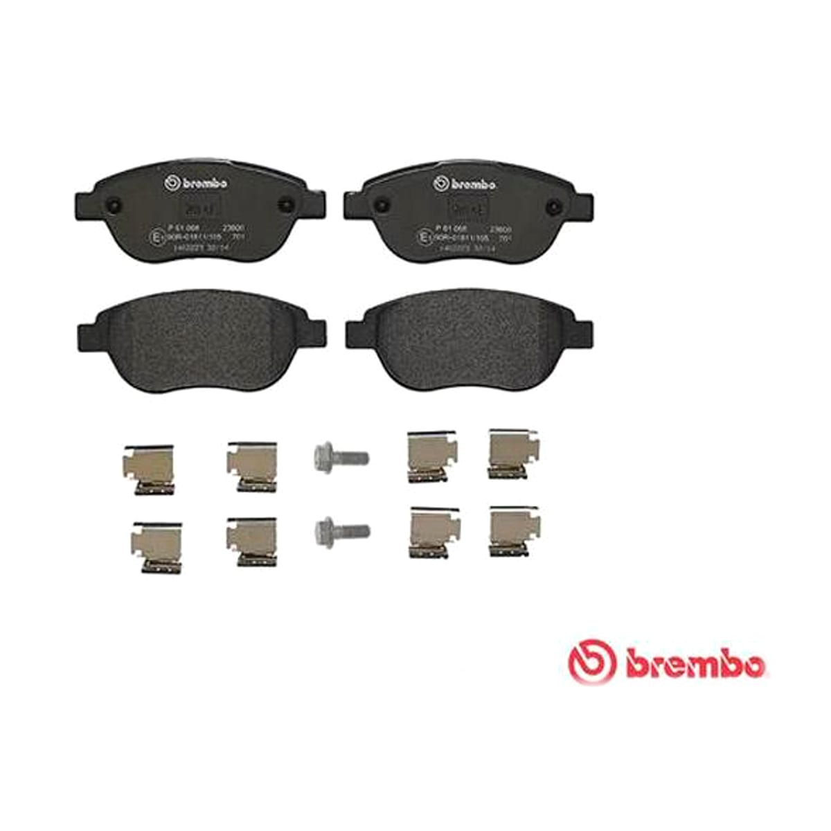 BREMBO Колодки тормозные дисковые P61068 (перед)