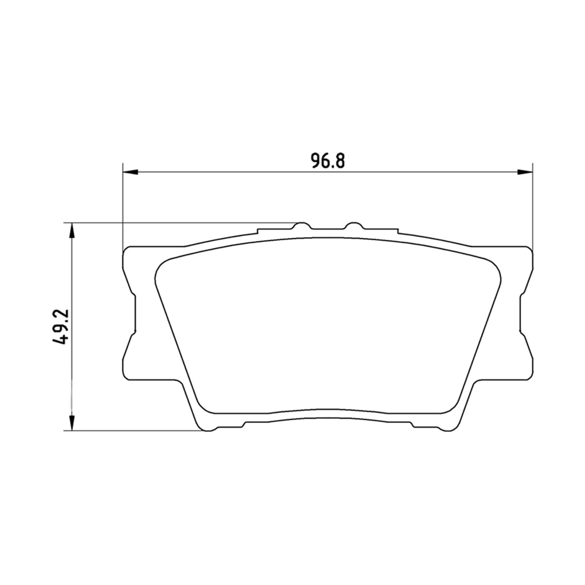 BREMBO Колодки тормозные (Сзади) Toyota Camry (XV40,XV50) 01-21 / Harrier 13-20 P83089