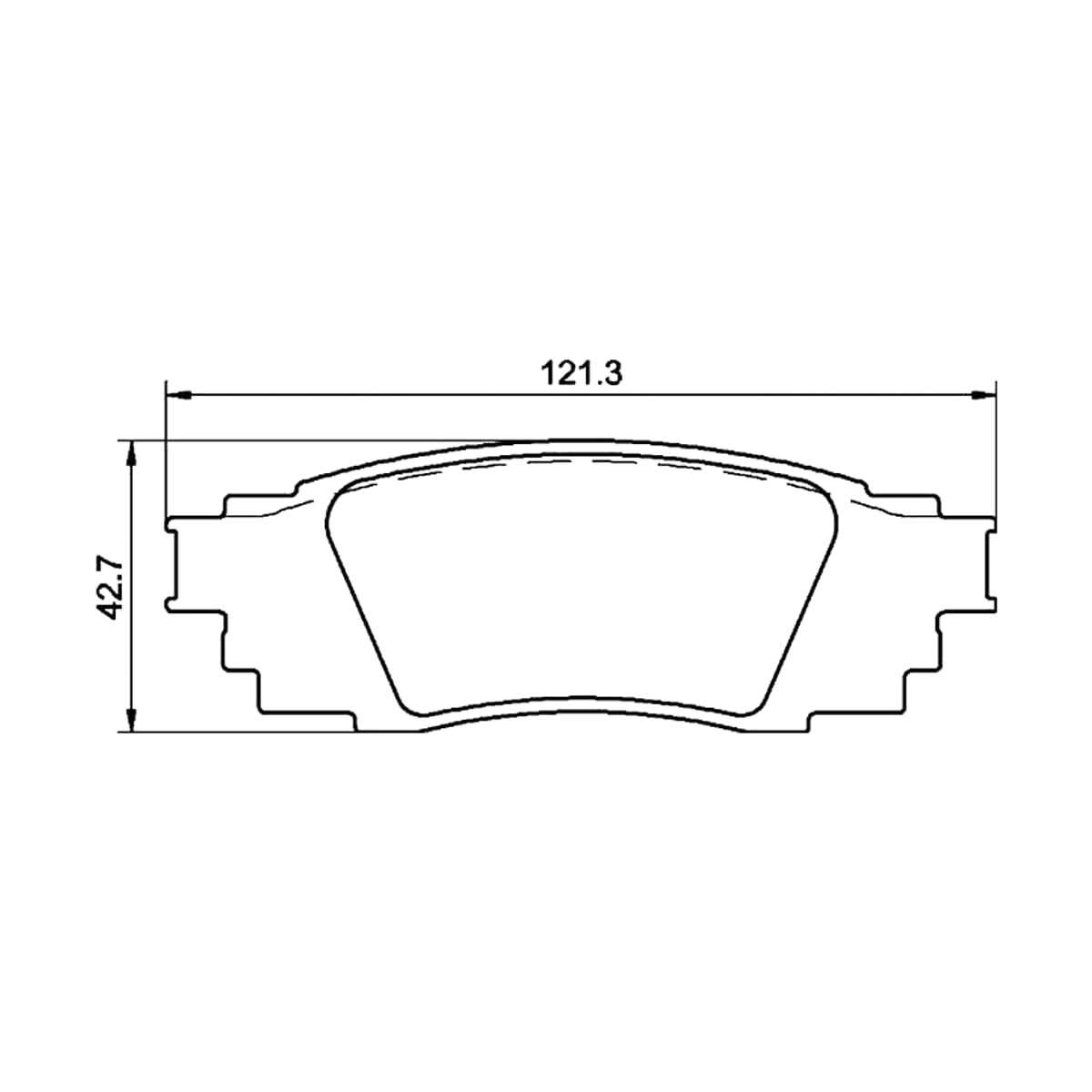 BREMBO Колодки тормозные (Сзади) Lexus RX 15-22 / Toyota Camry 14