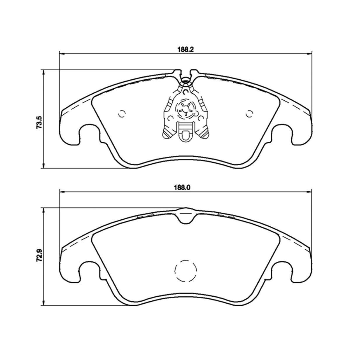 BREMBO Колодки тормозные дисковые P85098 (перед)