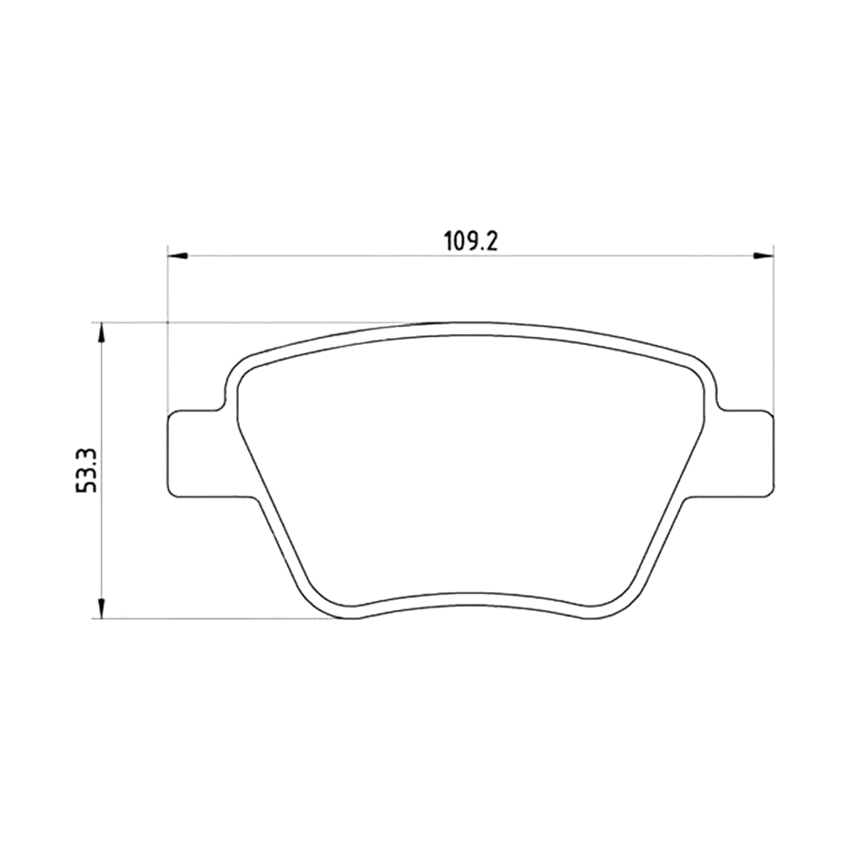BREMBO Колодки тормозные (Сзади) Audi A3 03-13 / Skoda Octavia 04-13