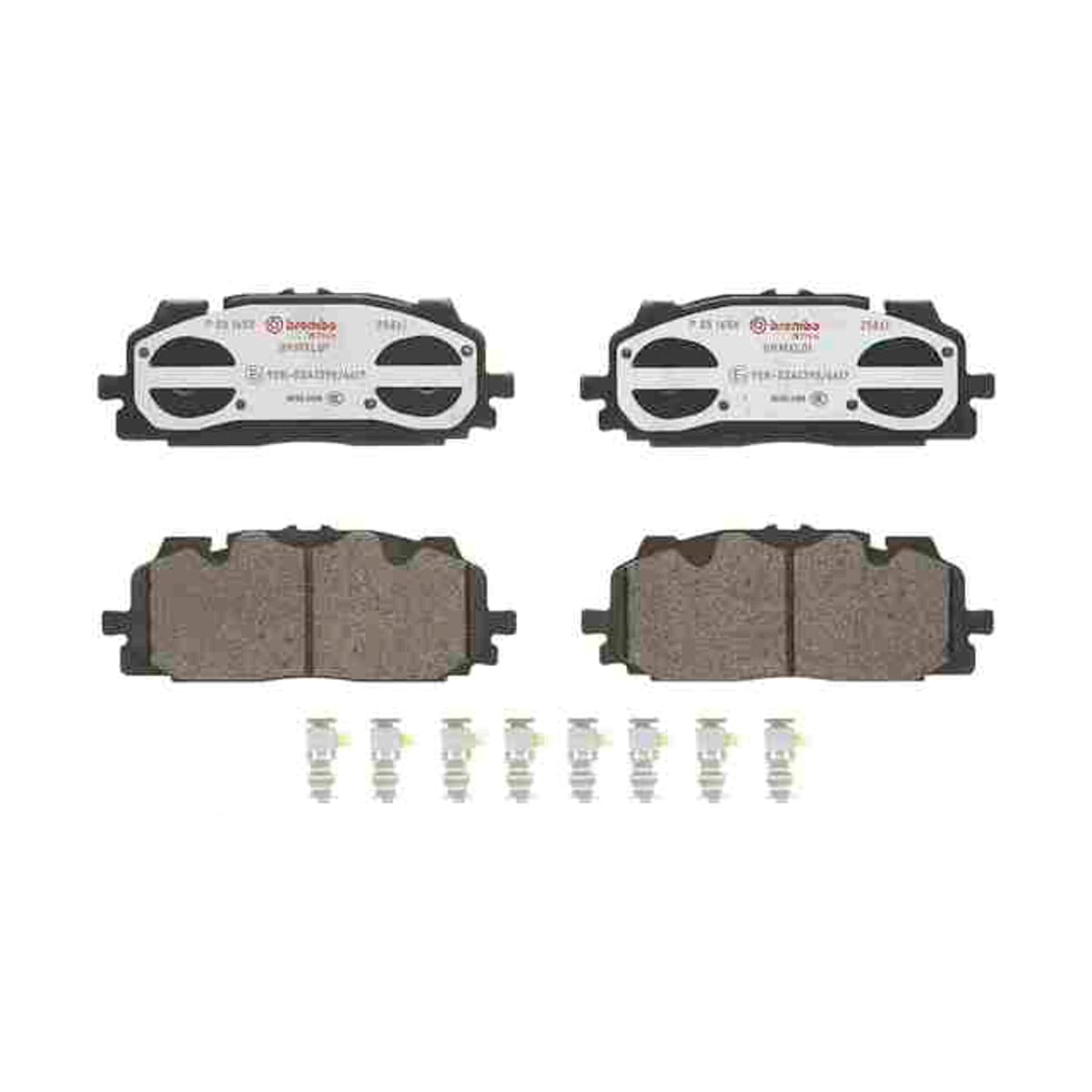 BREMBO Колодки тормозные дисковые Xtra P85165X (перед)