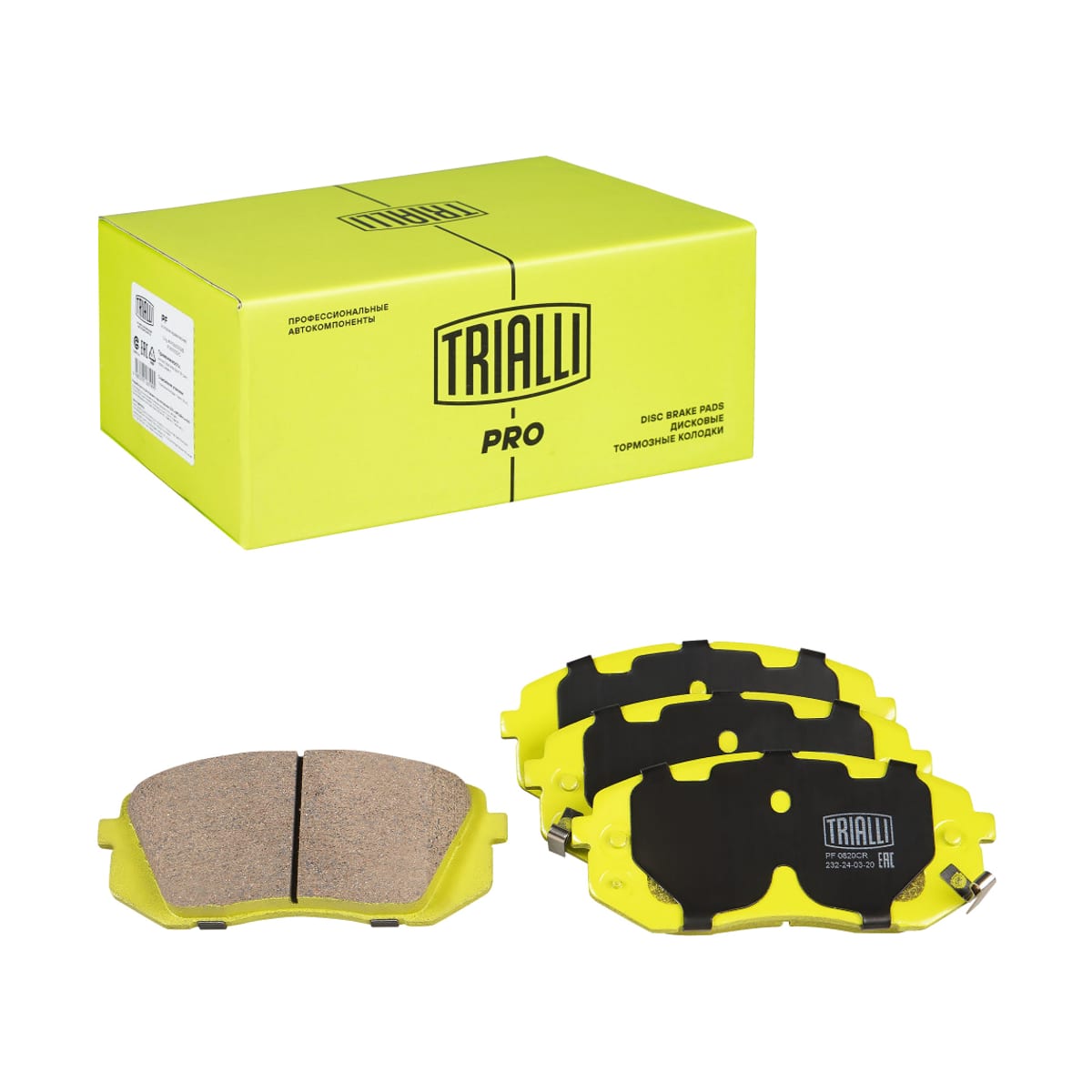Деталь Колодки тормозные дисковые (керам.) PRO TRIALLI