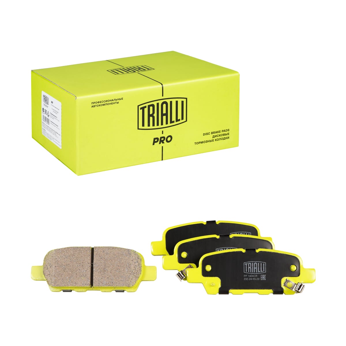 Деталь Колодки тормозные дисковые (керам.) PRO TRIALLI