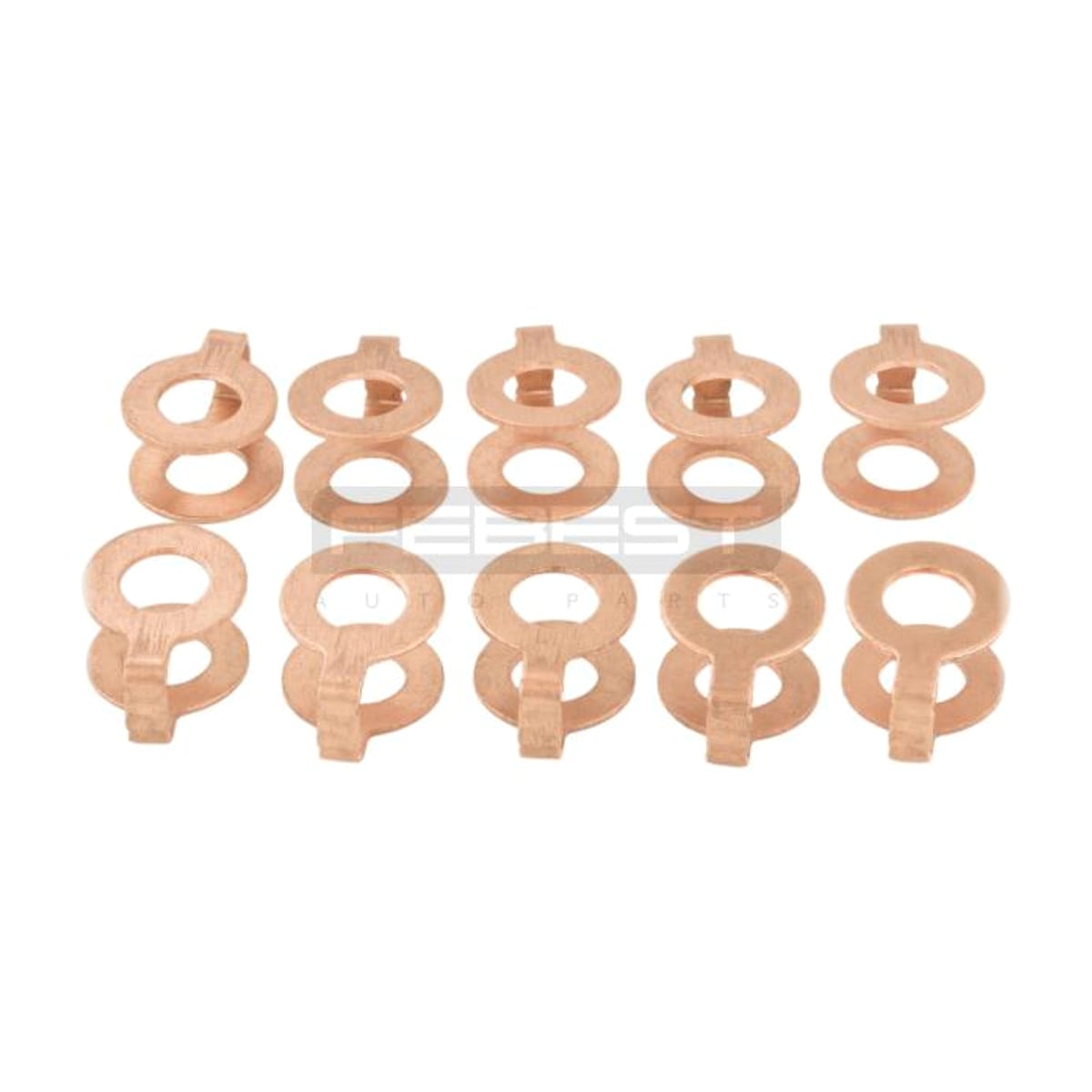 FEBEST Кольцо уплотнительное форсунки впрыска топлива (10 шт. в упаковке) RINGFL020PCS10 (прав/лев)