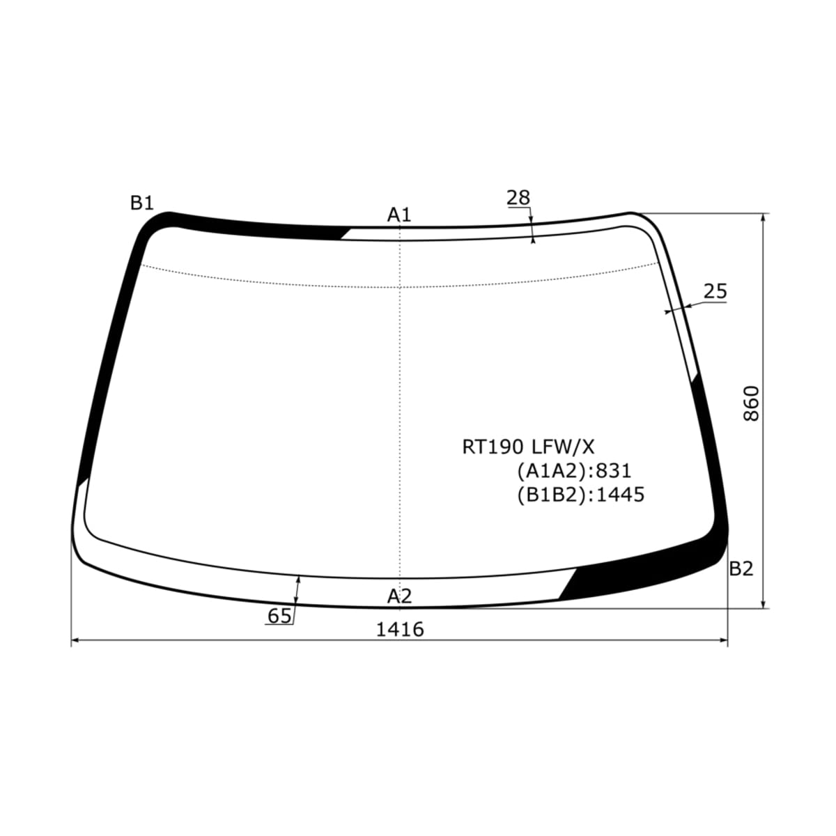 XYG Стекло лобовое Toyota Caldina (T190) 92-02 / Carina E 92-98