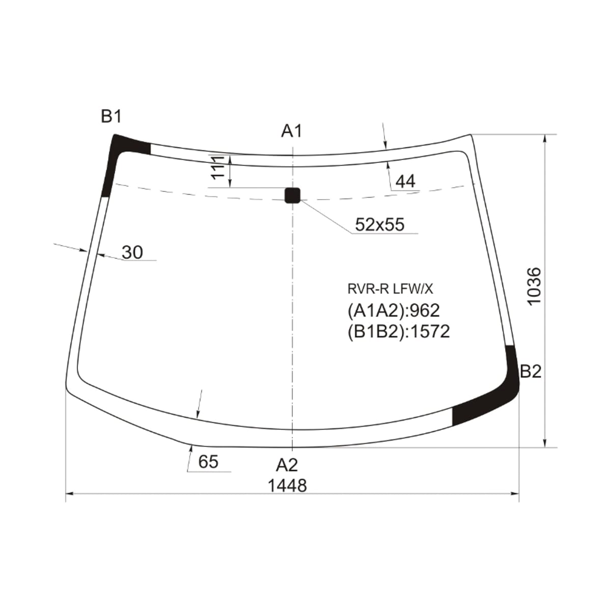 XYG Стекло лобовое Mitsubishi RVR 97-02 / Space Runner 99-02 RVRRLFW/X