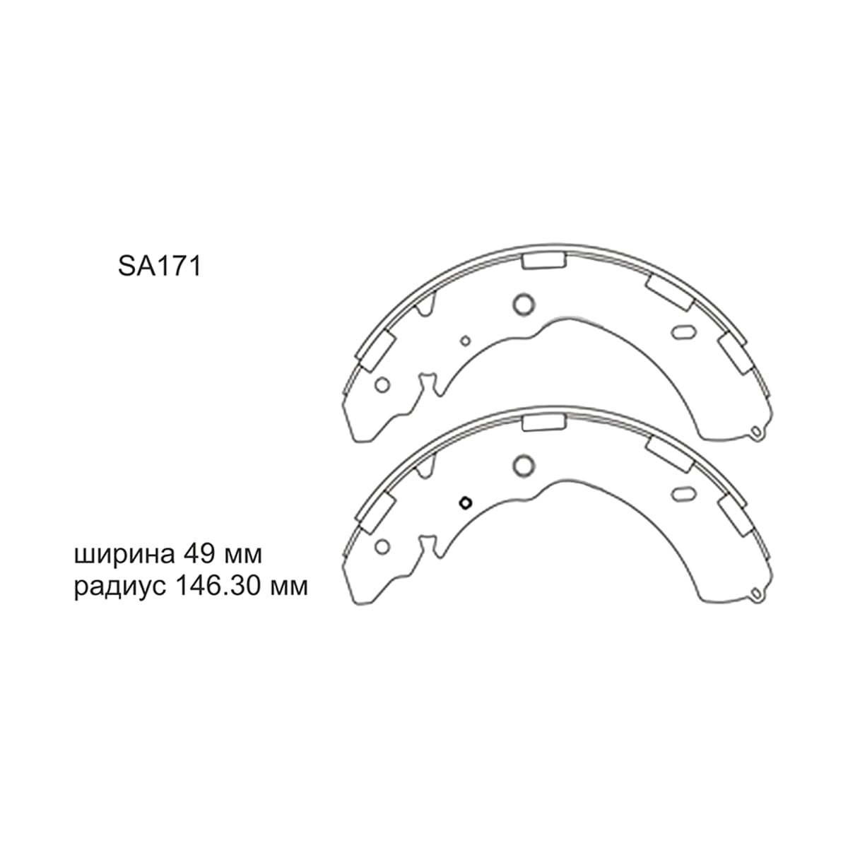HI-Q/SANGSIN BRAKE Колодки тормозные барабанные Mitsubishi L200 05- / Pajero 06-11