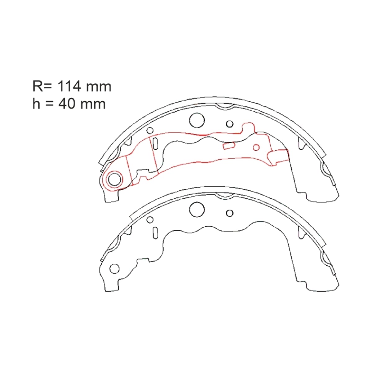 HI-Q/SANGSIN BRAKE Колодки тормозные барабанные LADA Largus 12-21 / Nissan Almera 12-19