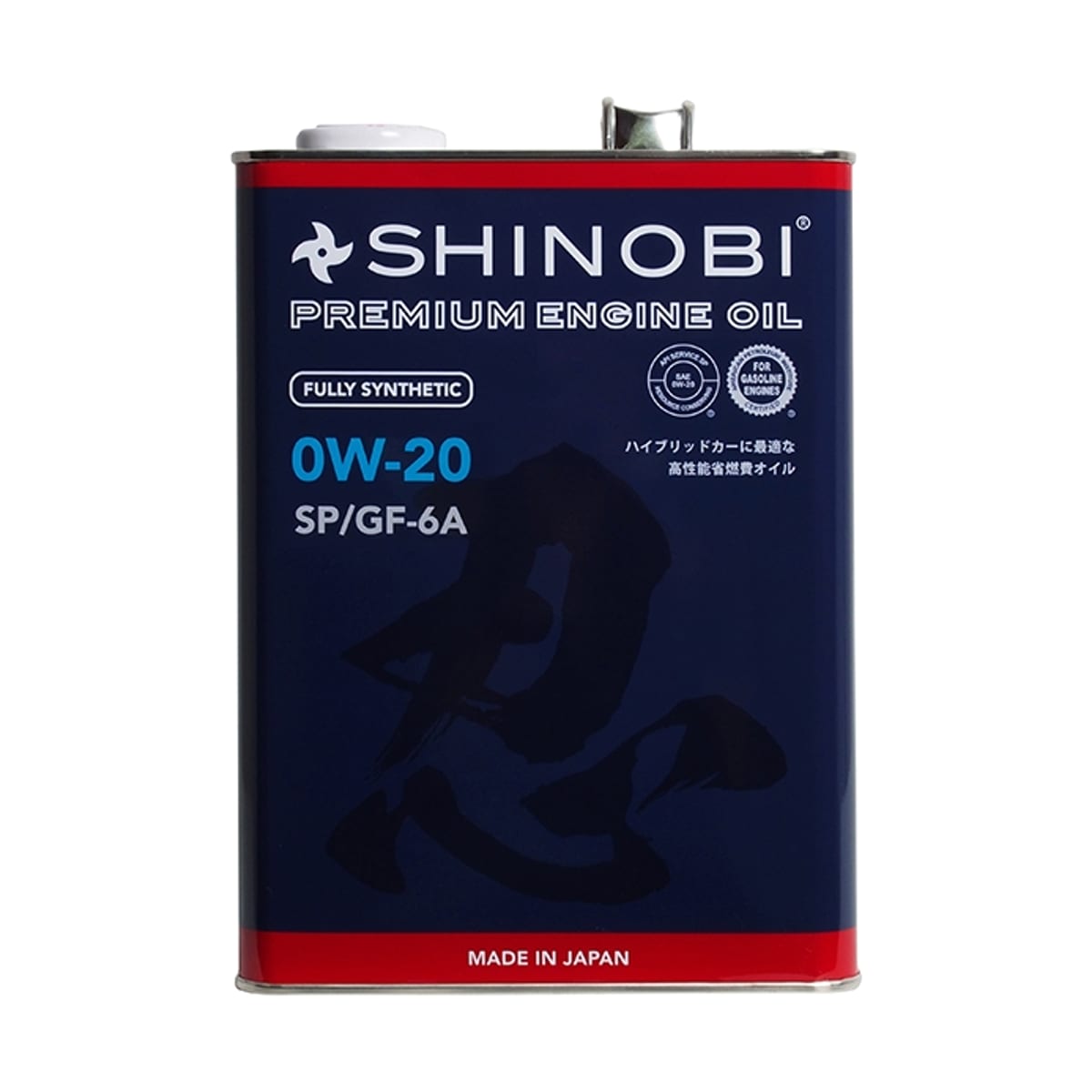 Деталь Масло моторное синтетическое SHINOBI SP/GF-6A 0W-20 4L SHINOBI