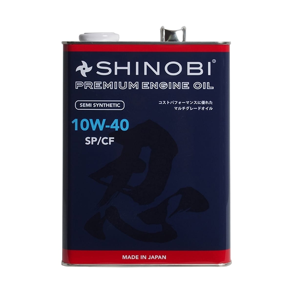 Деталь Масло моторное полусинтетическое SHINOBI SPCF 10W-40 4L SHINOBI