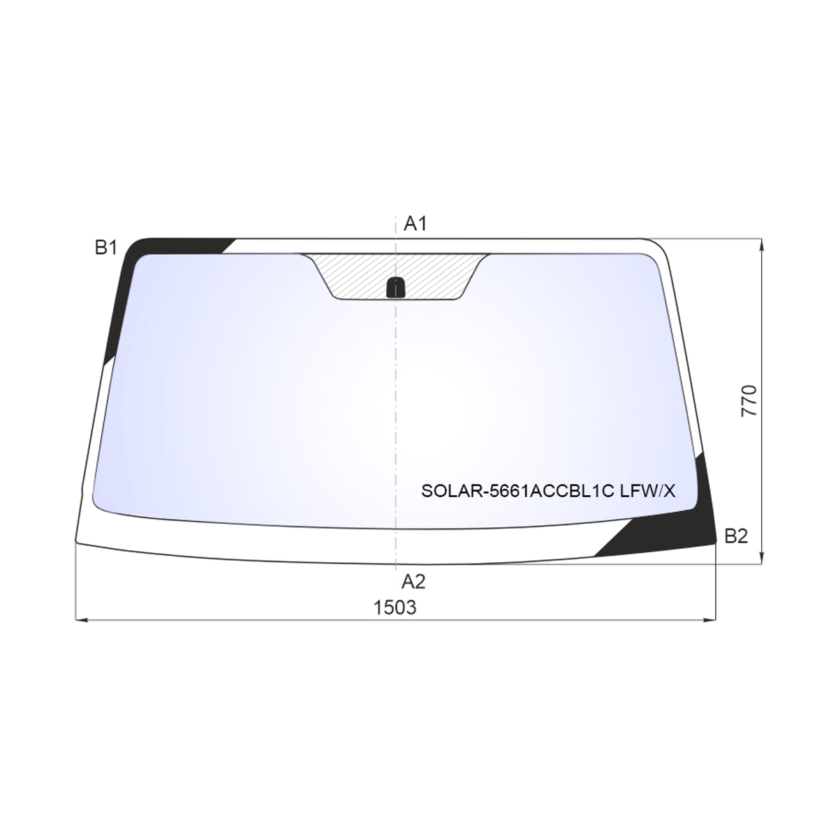 XYG Стекло лобовое (Атермальное) Mitsubishi Pajero 99-20 SOLAR5661ACCBL1CLFW/X
