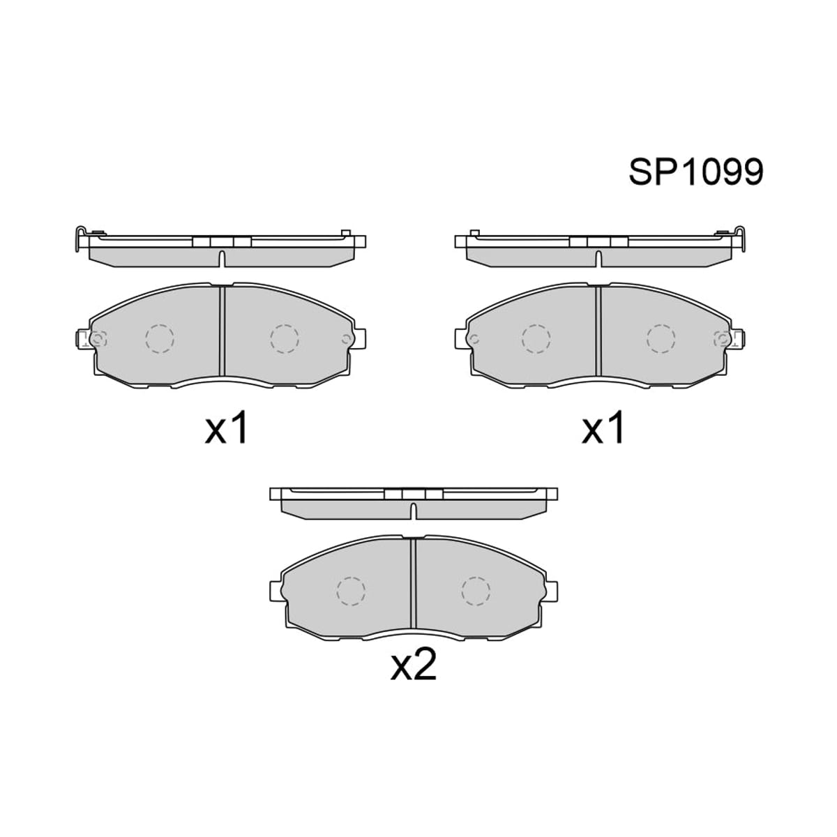 HI-Q/SANGSIN BRAKE Колодки тормозные (Спереди) Hyundai H1 97-07 / Porter 98-10