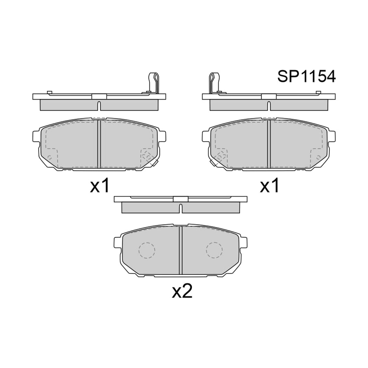HI-Q/SANGSIN BRAKE Колодки тормозные (Сзади) Kia Sorento 02-09