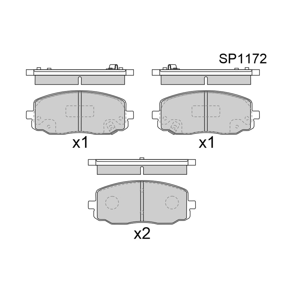 HI-Q/SANGSIN BRAKE Колодки тормозные (Спереди)