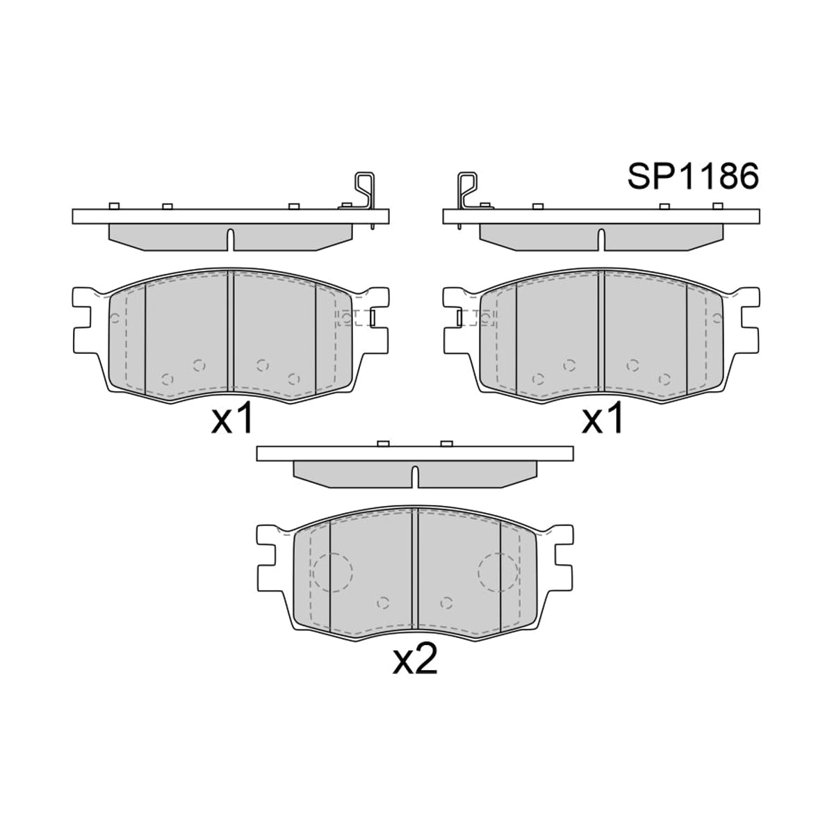 HI-Q/SANGSIN BRAKE Колодки тормозные (Спереди) Kia Rio 05-11 / Hyundai Accent 06-11