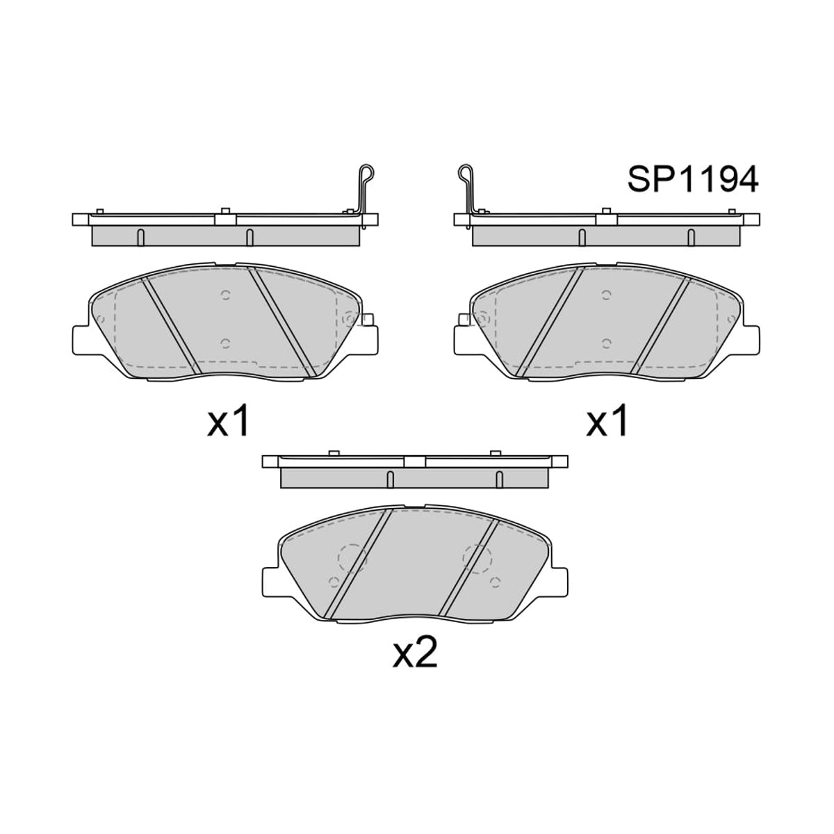 HI-Q/SANGSIN BRAKE Колодки тормозные (Спереди) Hyundai Santa Fe 05-21 / Kia Sorento 09-21