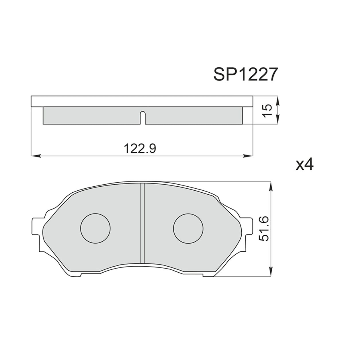 HI-Q/SANGSIN BRAKE Колодки тормозные (Спереди) Mazda 323 98-03 / Familia 98-04