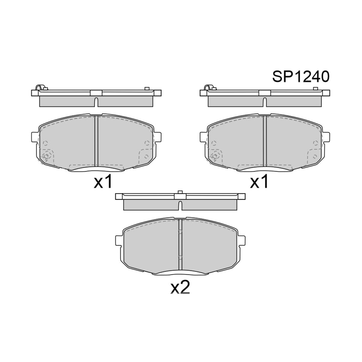 HI-Q/SANGSIN BRAKE Колодки тормозные (Спереди) Hyundai Creta 15-20 / Kia Ceed 06-18