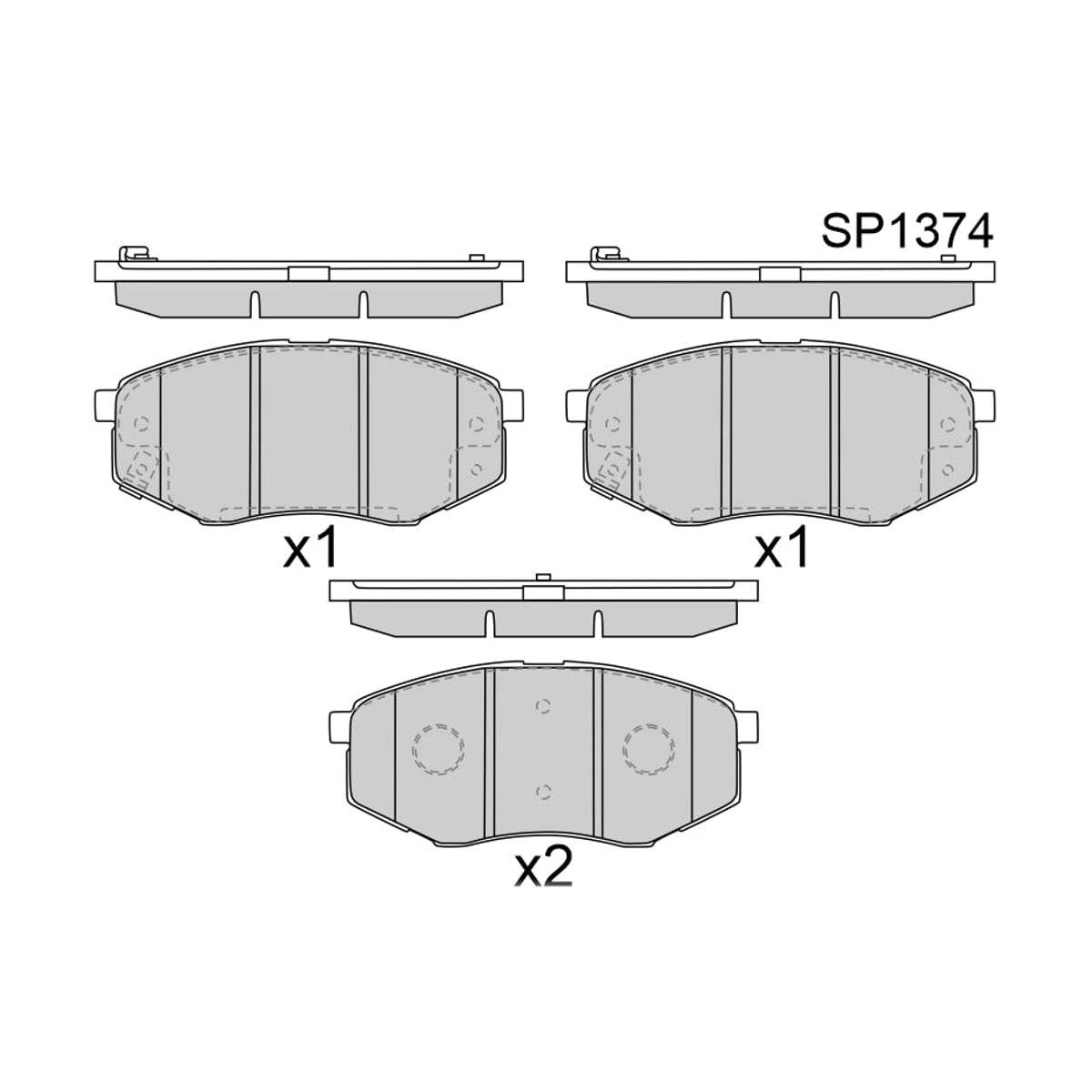 HI-Q/SANGSIN BRAKE Колодки тормозные (Спереди) Hyundai Elantra 15-20 / ix35 09-15