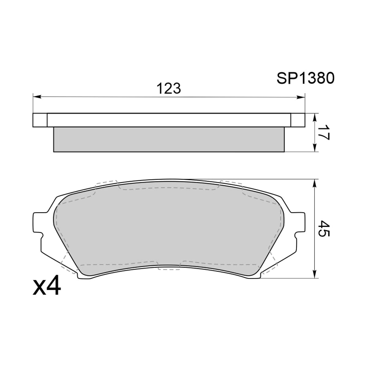 HI-Q/SANGSIN BRAKE Колодки тормозные (Сзади) Toyota Land Cruiser (J100) 98-07 / Lexus LX 98-07