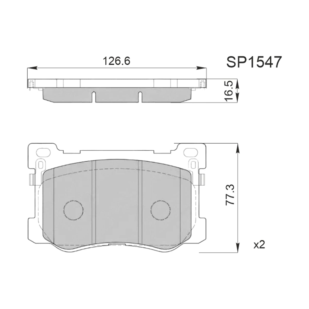 HI-Q/SANGSIN BRAKE Колодки тормозные (Спереди) Hyundai Equus 10-17 / Genesis 14-17