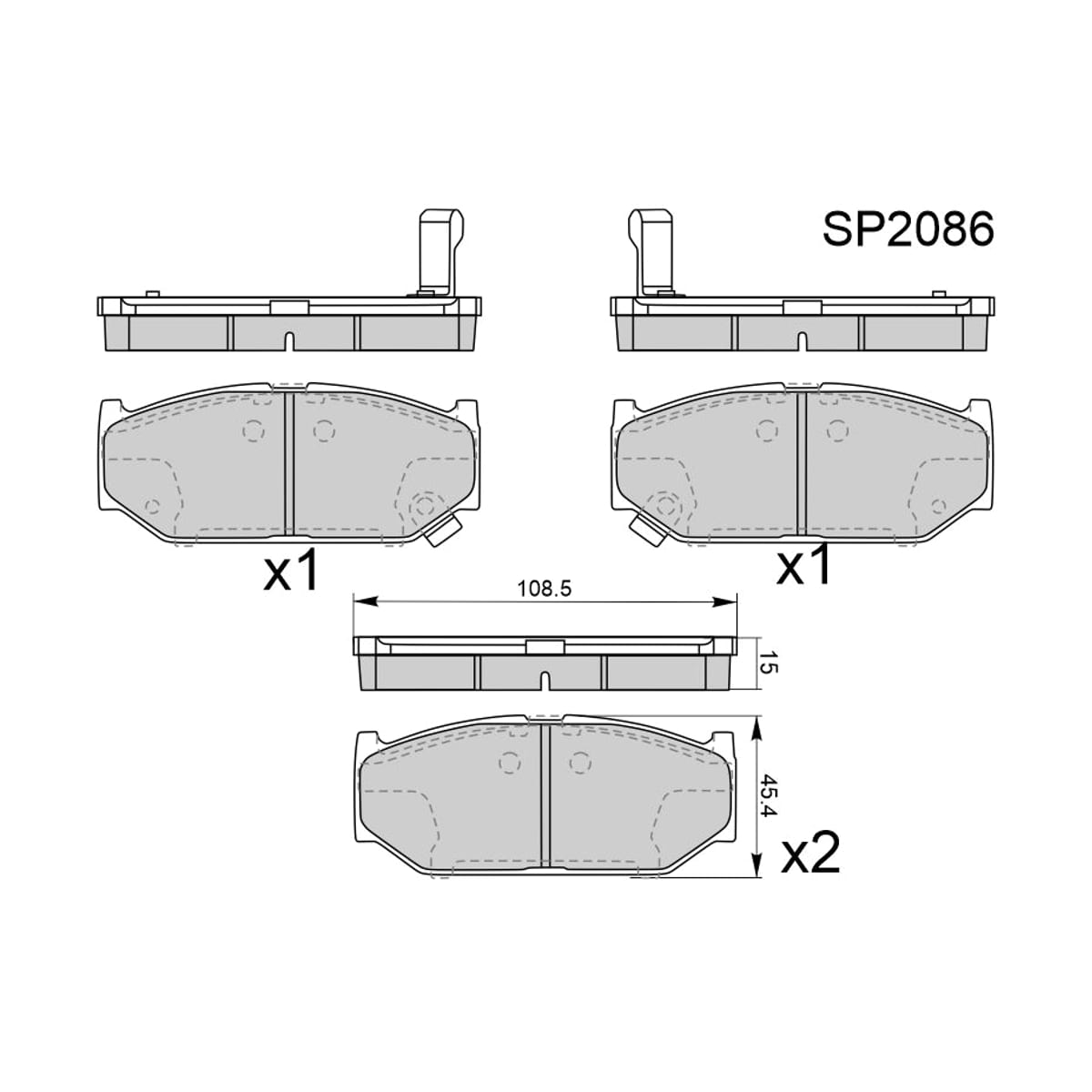 HI-Q/SANGSIN BRAKE Колодки тормозные (Спереди) Suzuki Swift 03-16