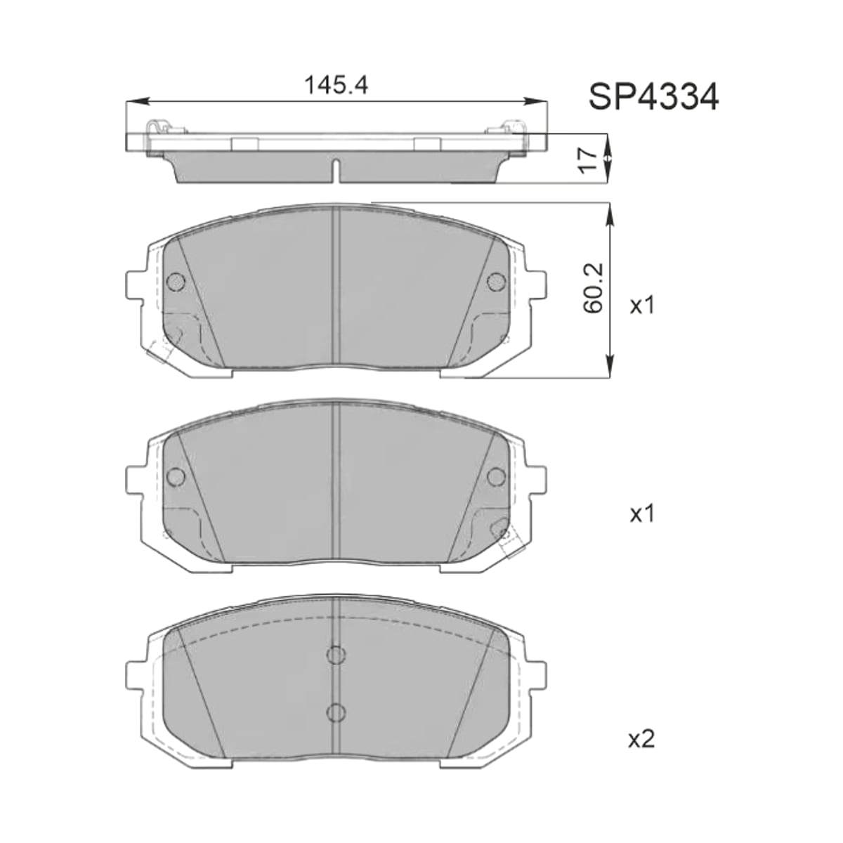 HI-Q/SANGSIN BRAKE Колодки тормозные (Спереди) Hyundai Elantra 20- / Sonata 19
