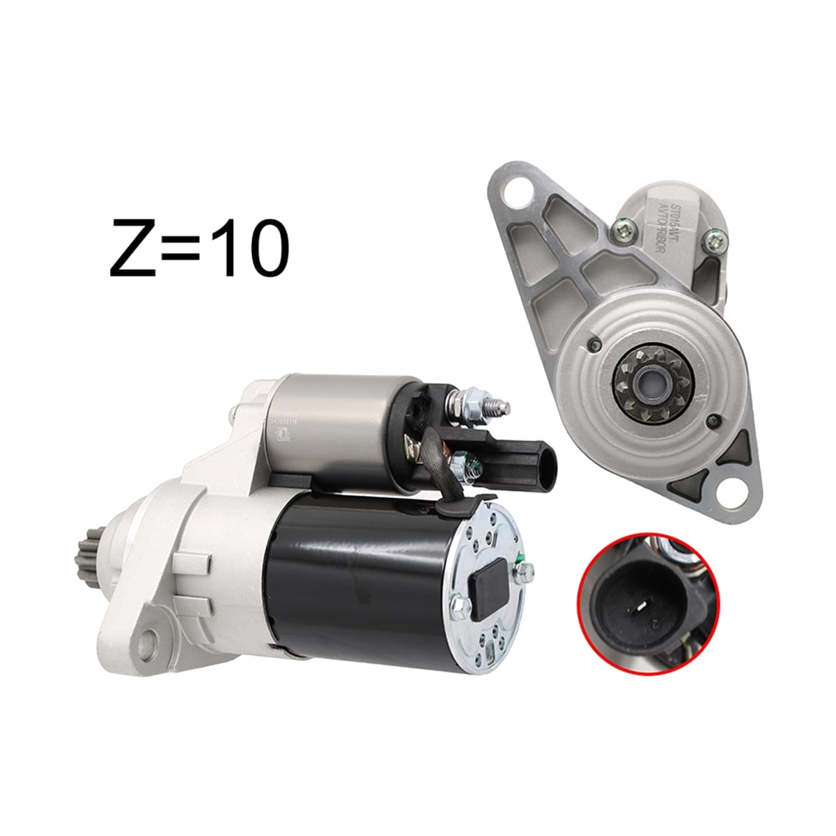 AVTOPRIBOR Стартер Audi A3 03-13 / Skoda Octavia 00-13 (1,1 kW/ Z=10/ аналог BOSCH)