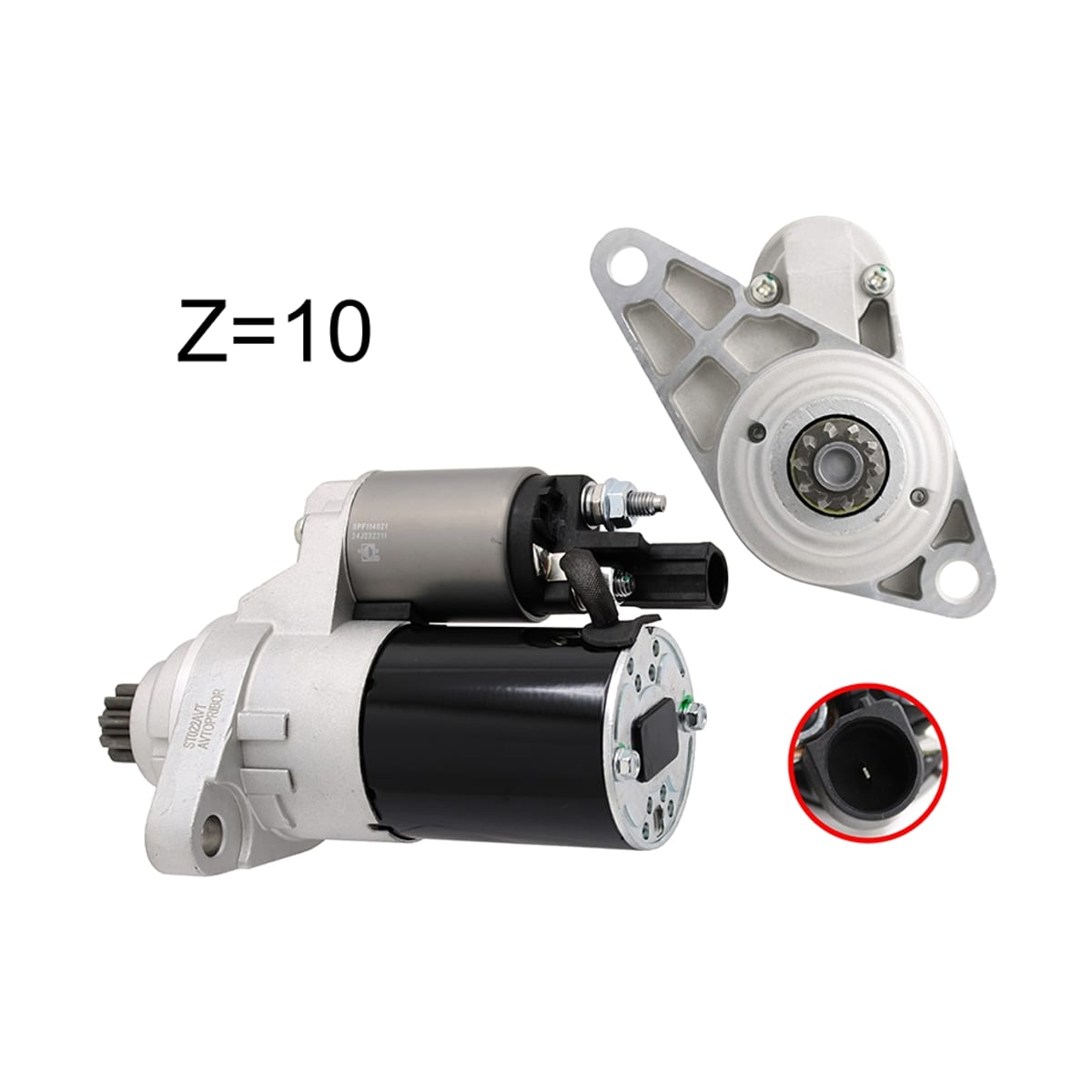 AVTOPRIBOR Стартер Audi A3 03-13 / Skoda Octavia 00-13 (1,1 kW/ Z=10/ аналог VALEO)