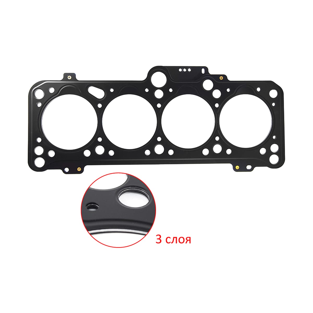 SAT Прокладка головки блока цилиндров Volkswagen Golf 91-99 / Jetta 91-98 1X;1Y;5AE;AAZ;ABL;ADE;ADG;AEF;AEY;BGG (Металл) ST028103383BK