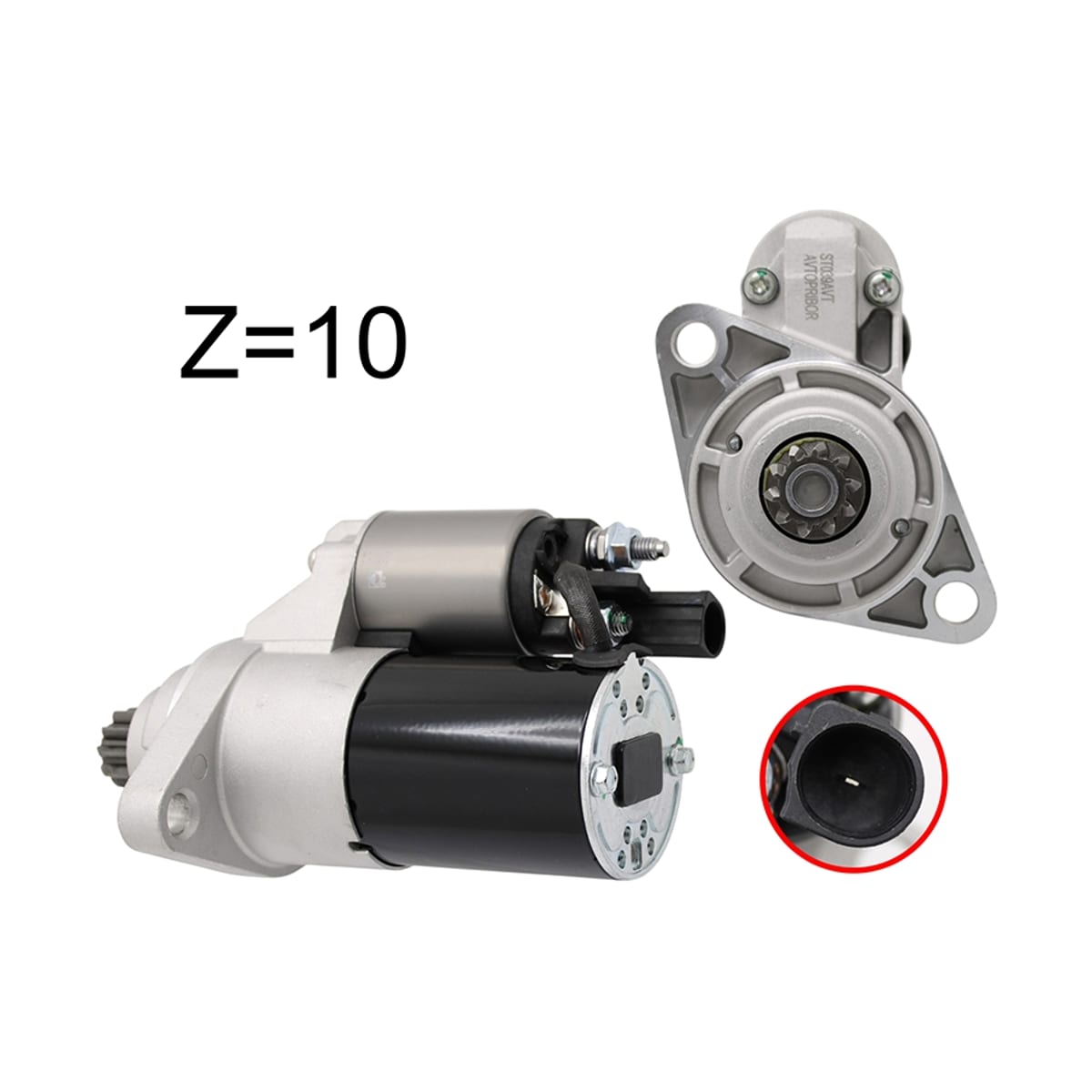 AVTOPRIBOR Стартер Audi A3 03-13 / Skoda Octavia 04-13 (1,1 kW/ Z=10)