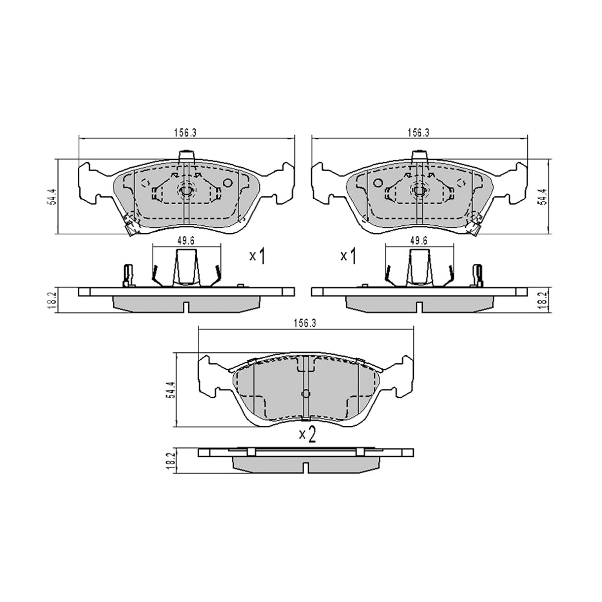 SAT Колодки тормозные (Спереди) Toyota Avensis (T220) 97-03
