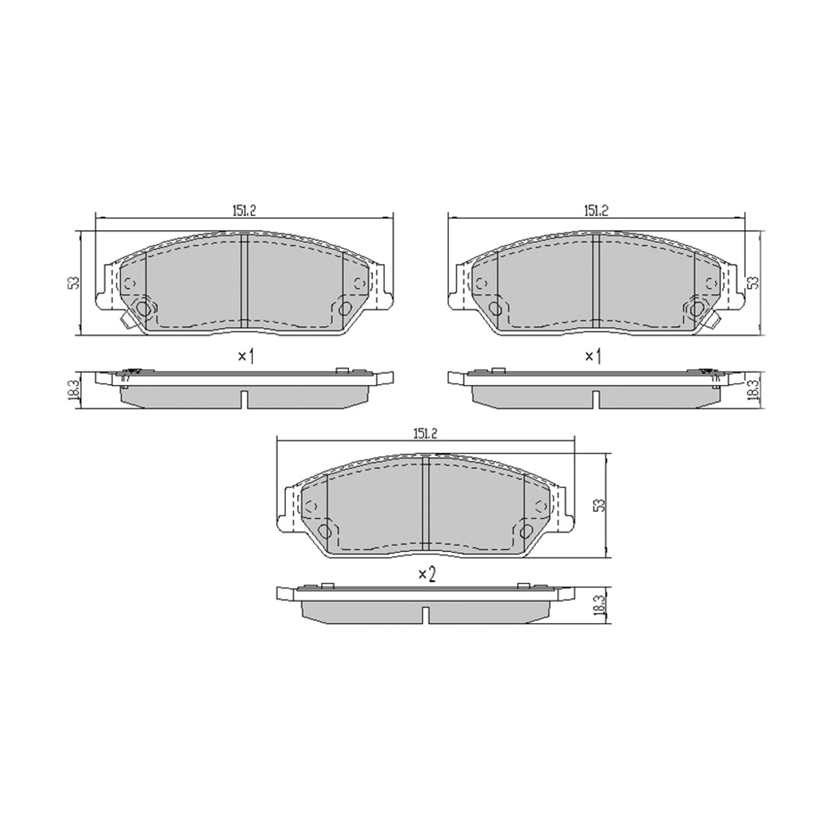 SAT Колодки тормозные (Спереди) Toyota Camry (XV40,XV50) 01-18 / Camry UAE/USA 06-17