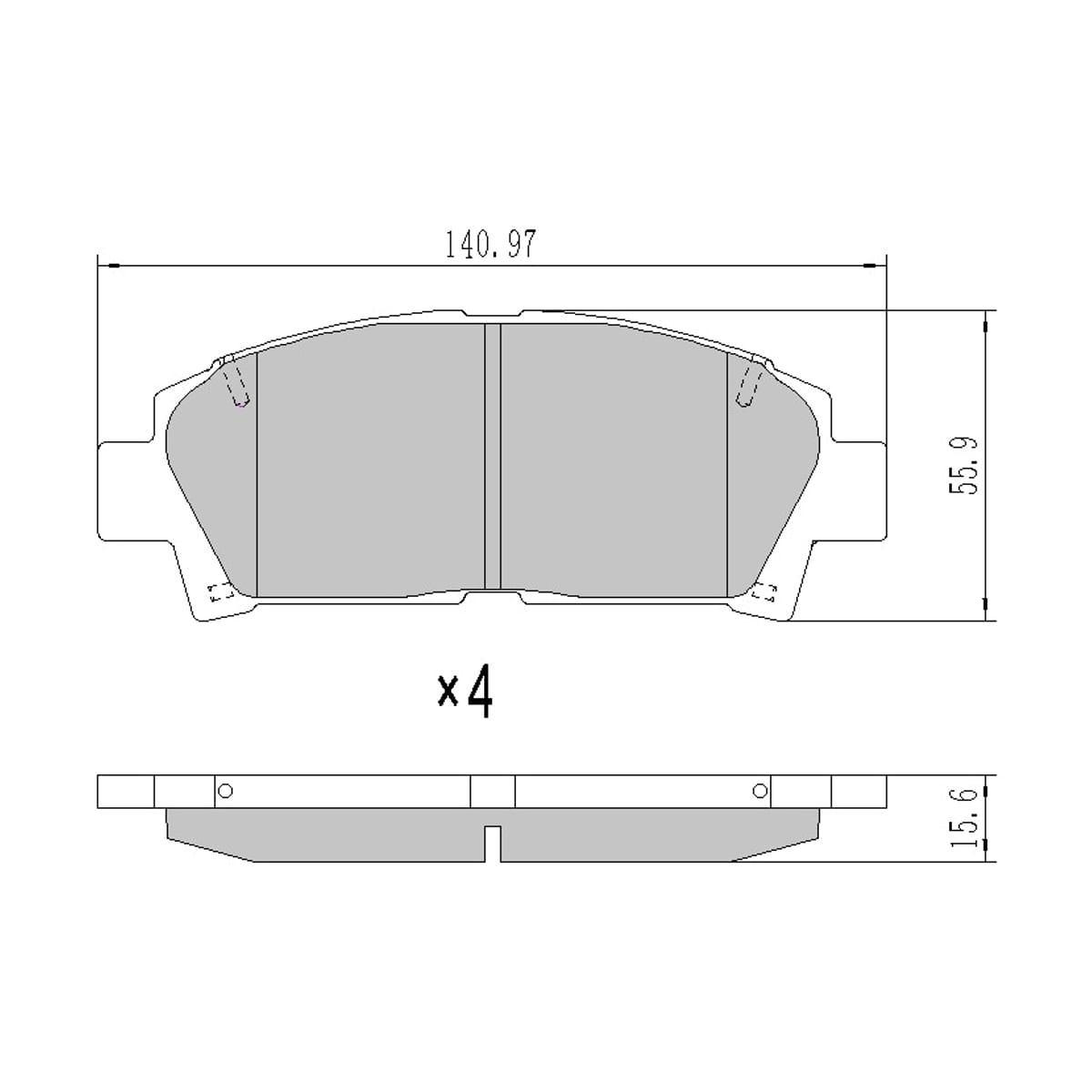 SAT Колодки тормозные (Спереди) Toyota Avensis (T220) 97-03 / Caldina 97-02