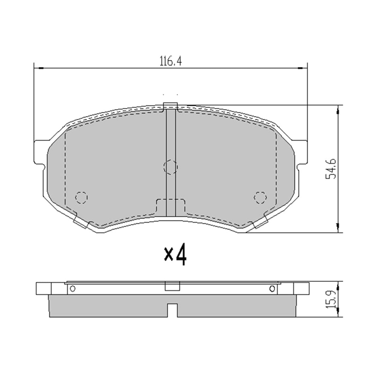 SAT Колодки тормозные (Спереди) Toyota Mark II (X80) 88-96 / Chaser 88-92