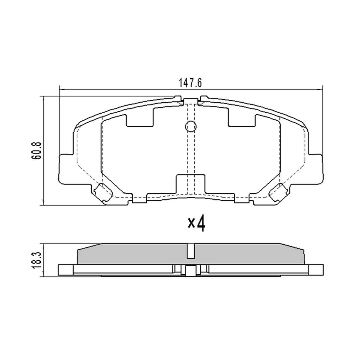 SAT Колодки тормозные (Спереди) Toyota Alphard (H20,H30) 08-23 / Estima 06