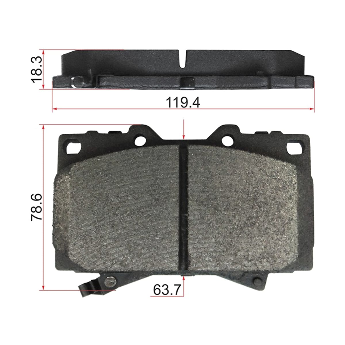 SAT Колодки тормозные (Спереди) Toyota Land Cruiser (J100) 95-23 / Lexus LX 98-07 ST0446560120
