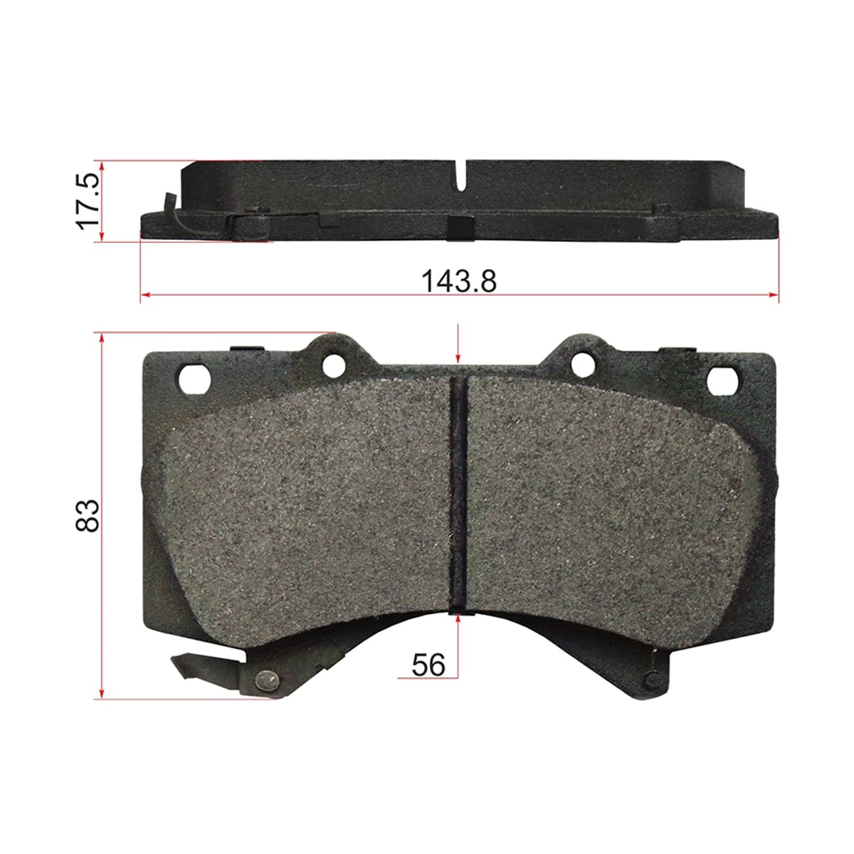 SAT Колодки тормозные (Спереди) Toyota Land Cruiser (J200) 07-21 / Lexus LX 07-23 ST0446560310