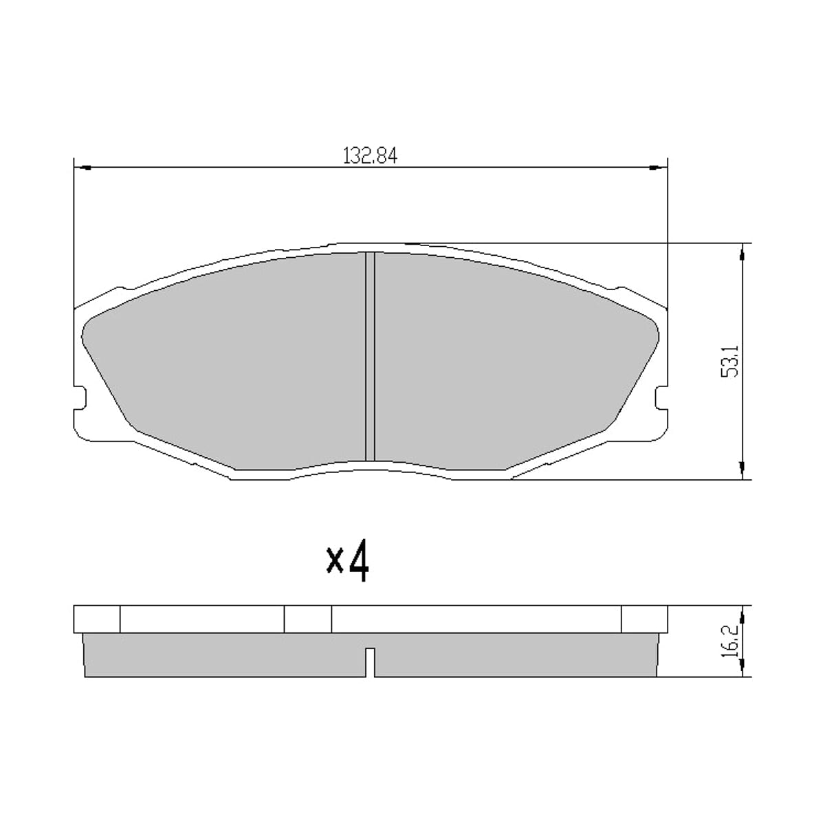 SAT Колодки тормозные (Спереди) Toyota Crown 87-99 / Crown Comfort 95-17