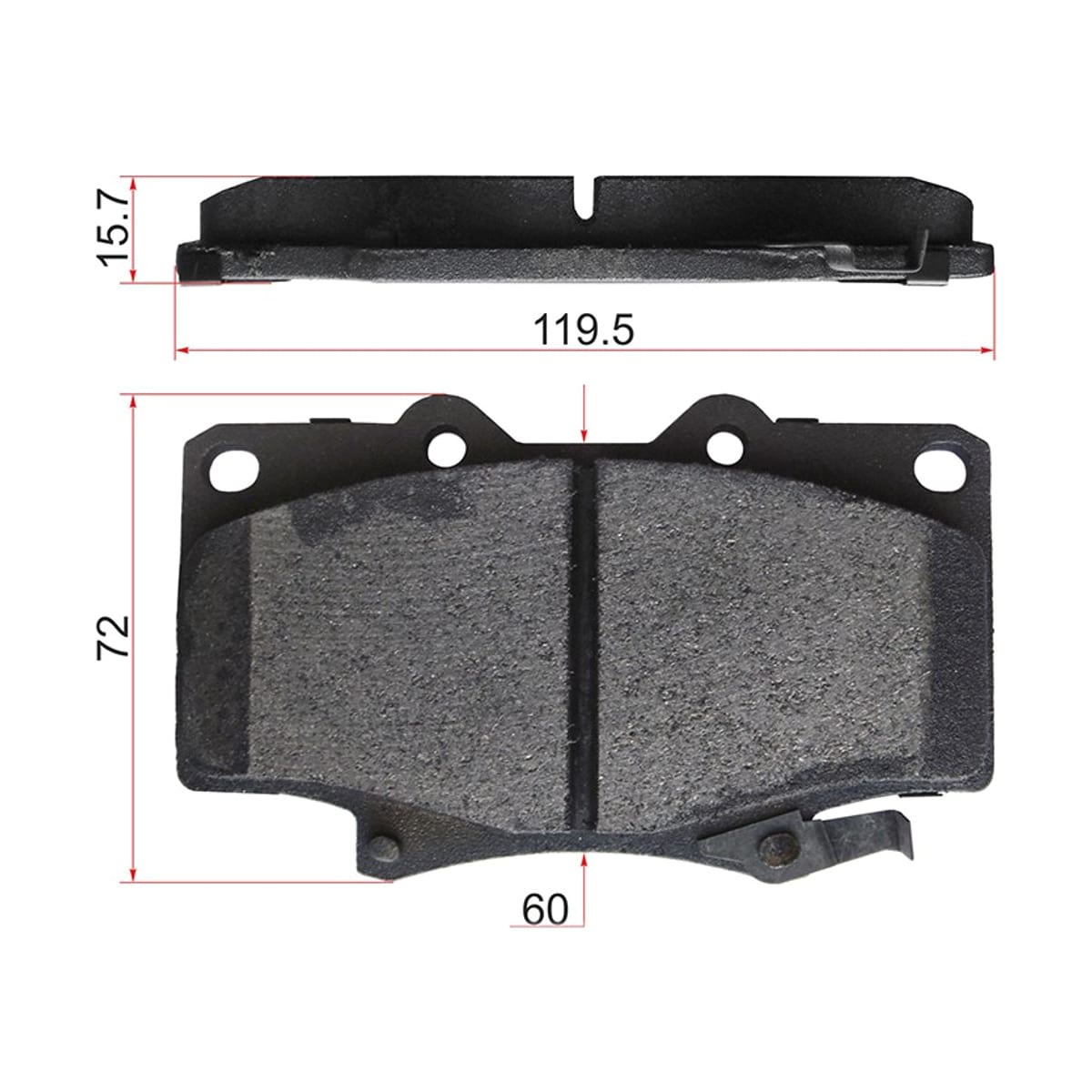 SAT Колодки тормозные (Спереди) Toyota Hilux Pick Up 91-15 / Land Cruiser 84-07