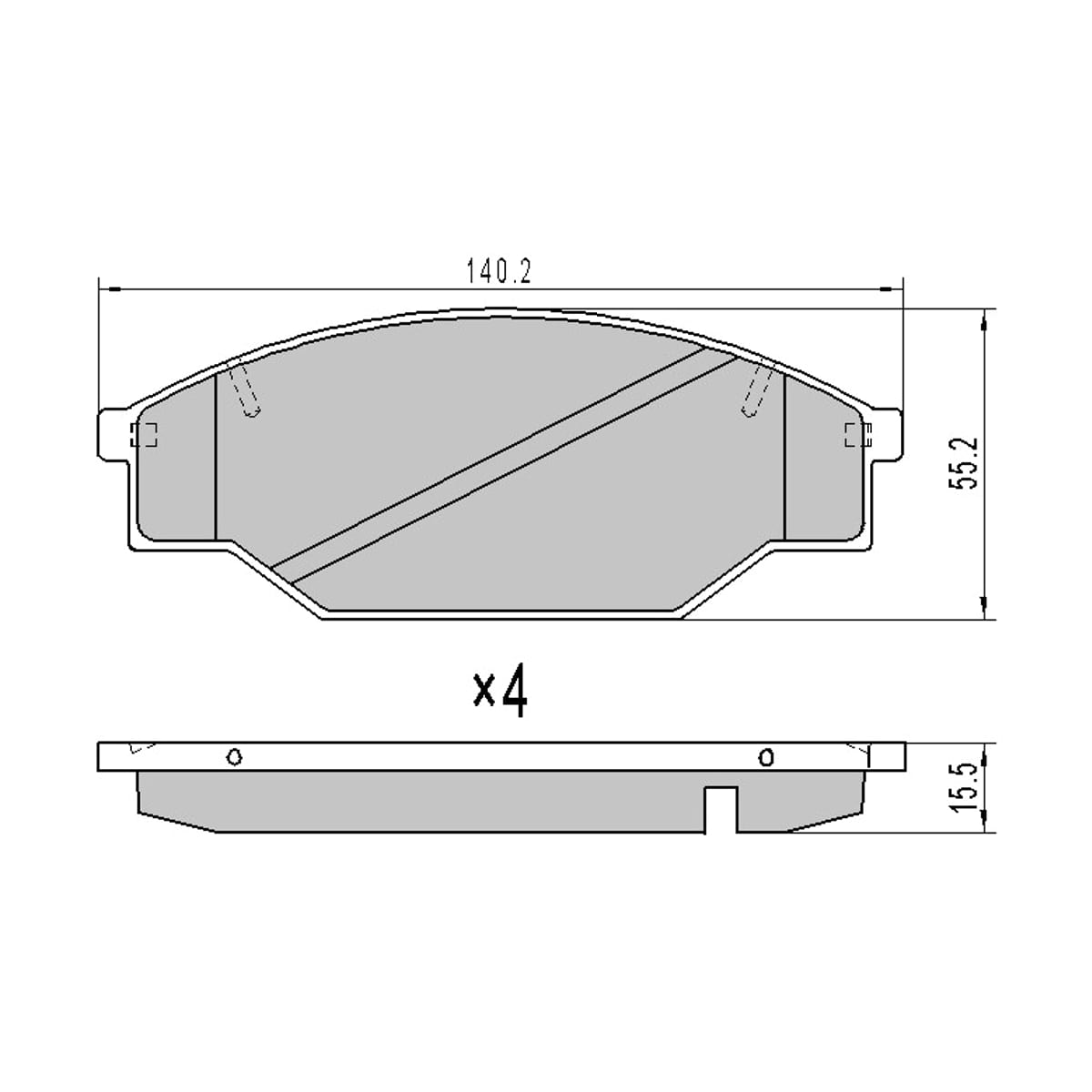 SAT Колодки тормозные (Спереди) Toyota Hiace 82-98 / Hilux Pick Up 88-94