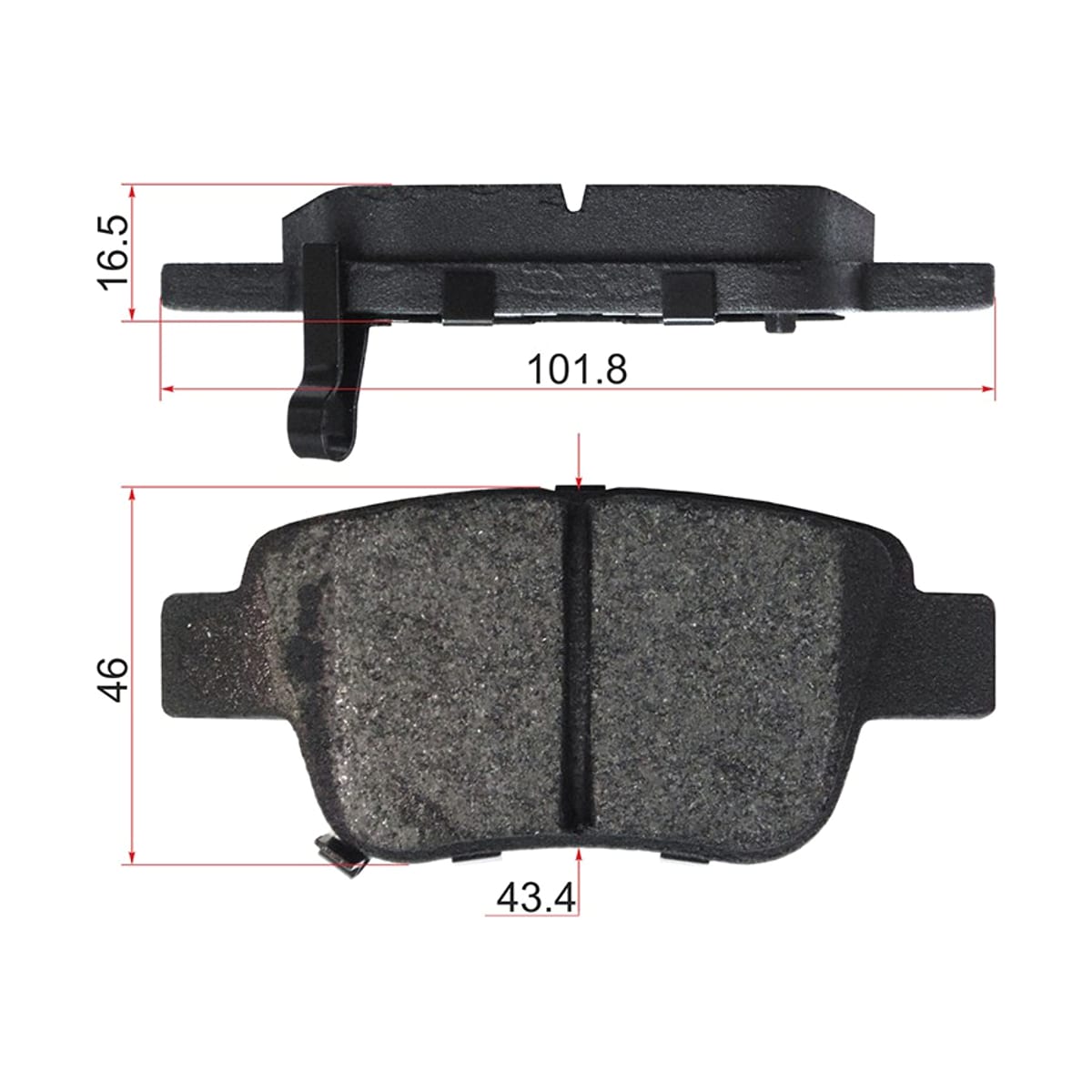 SAT Колодки тормозные (Сзади) Toyota Avensis (T220,T250) 00-08 / Alphard 08-15