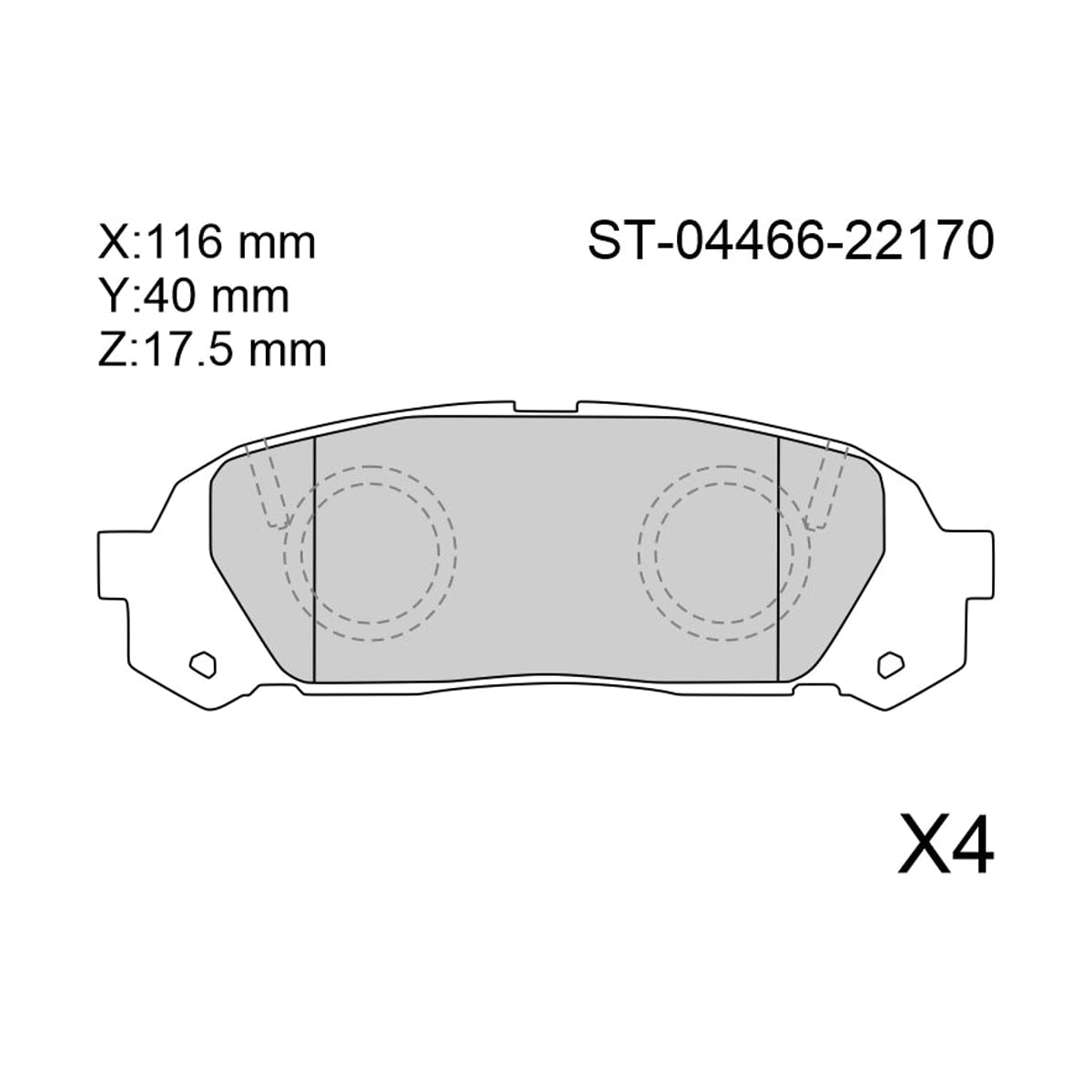 SAT Колодки тормозные (Сзади) Toyota Crown 95-01 / Mark II 96-00